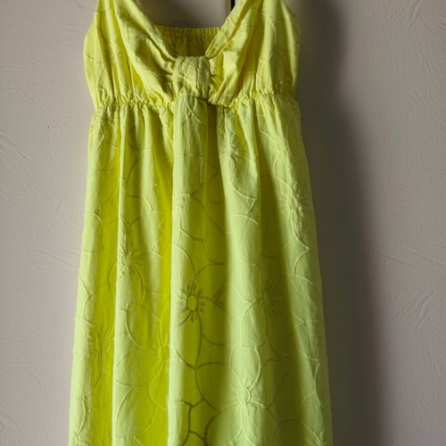 Dress medium size yellow cotton like new