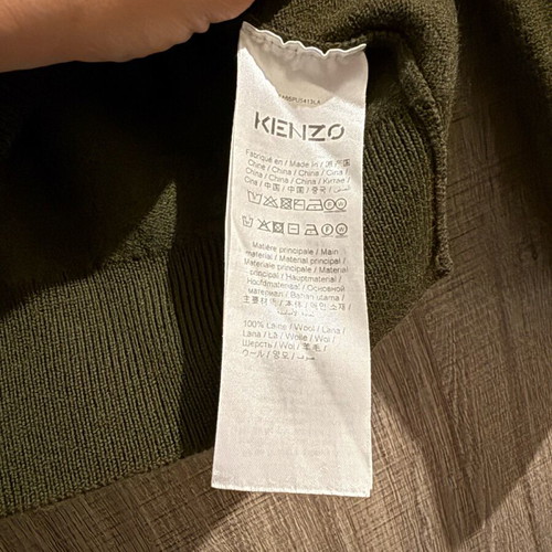 Kenzo 100% wool sweater like new, green, size XL