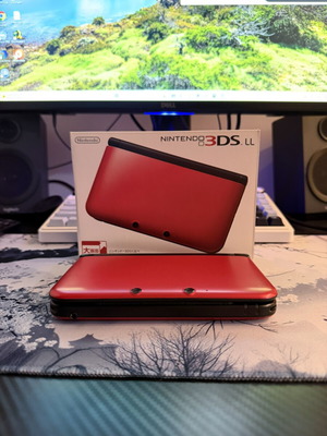 Nintendo 3DS XL Red x Black σαν καινούργιο με κουτί και παρελκόμενα