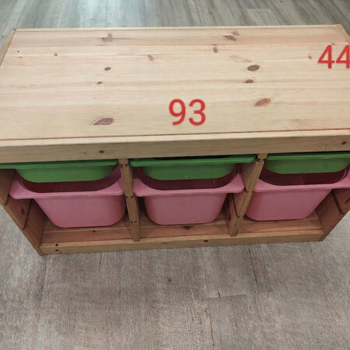IKEA TROFAST storage furniture with boxes, like new, pine wood