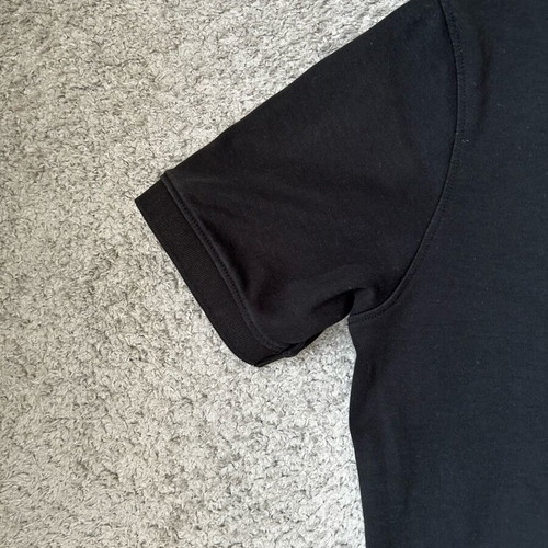 Emporio Armani men's zip polo shirt S like new, black