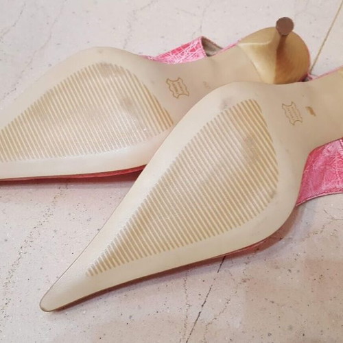 Smart Cronos pumps used, size 39, pink knitter leather