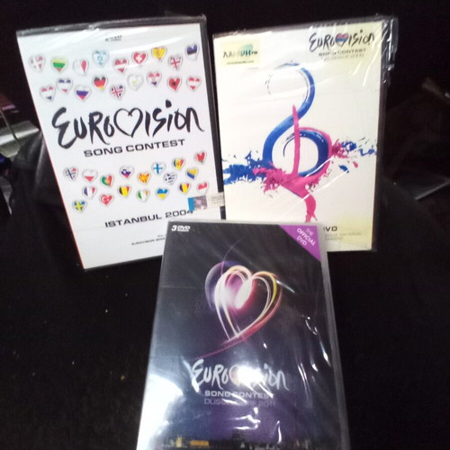 Eurovision Song Contest DVDs new, 2004/2008/2011, set of 8