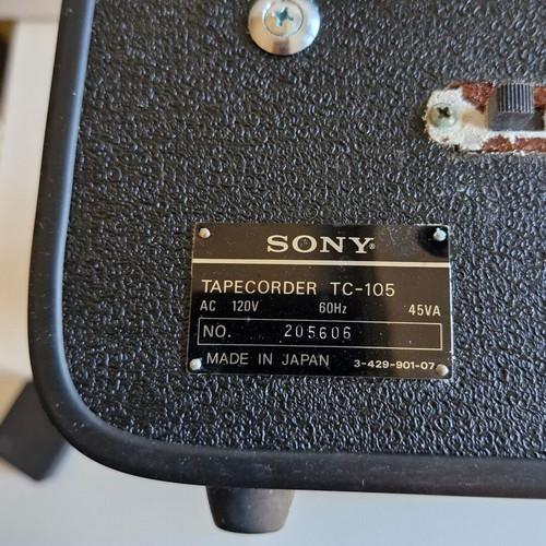 Sony antique tape recorder used