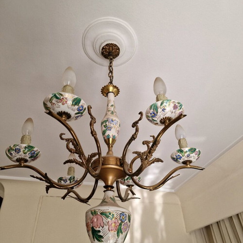 Ceiling light old classic porcelain used with 6 lights