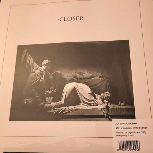 Joy Division Closer vinyl new 180g crystal clear