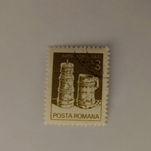 Poșta Română Arta Populară 3L collectible stamp like new