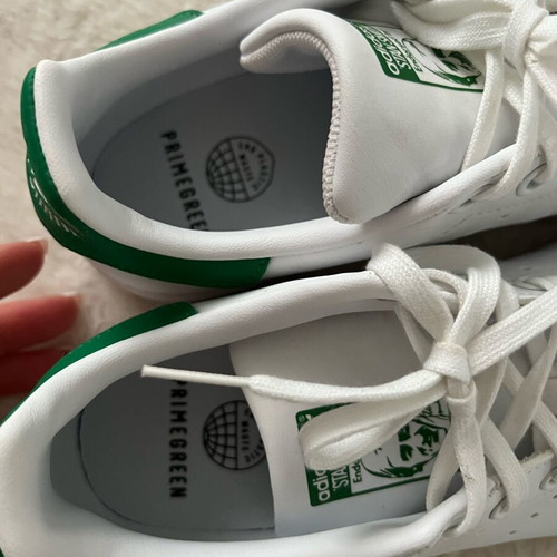 Adidas athletic shoes size 37 like new, white and green