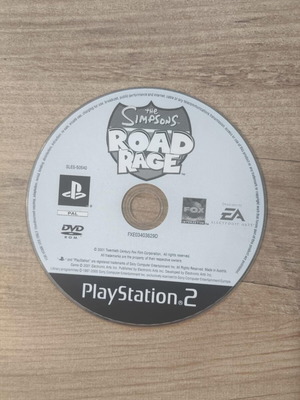 The Simpsons Road Rage PS2 game used, English PAL version, disc only