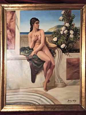 D. Alexis Nude Painting new, framed, large size