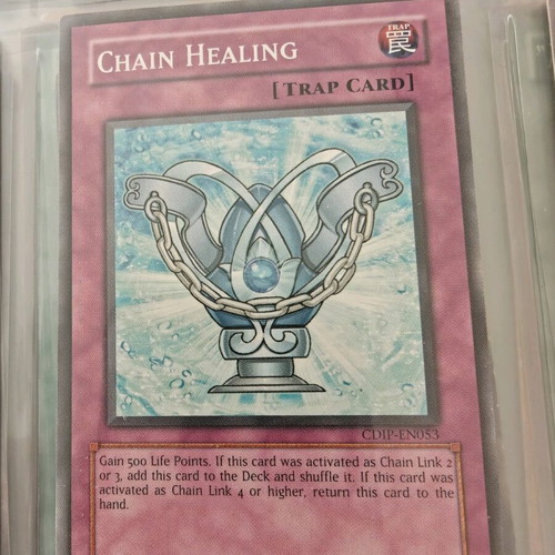 Yu-Gi-Oh card Chain Healing like new