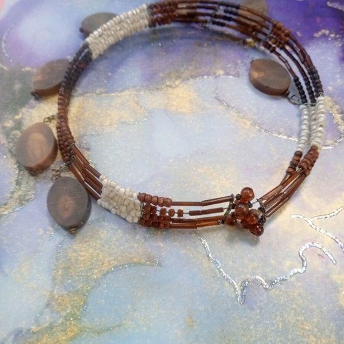 MNG choker used with charms and metal base, early 2000s