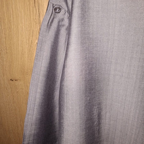 Women's set shirt and pants with elastic waist, new, gray, size XL/XXL
