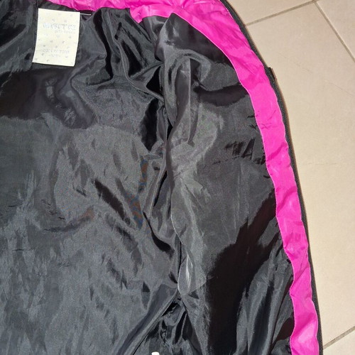 Evita girls jacket like new, black with pink details, size 12