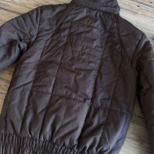Vintage Nike Puffer Bomber Jacket chocolate brown like new XS/S 2004