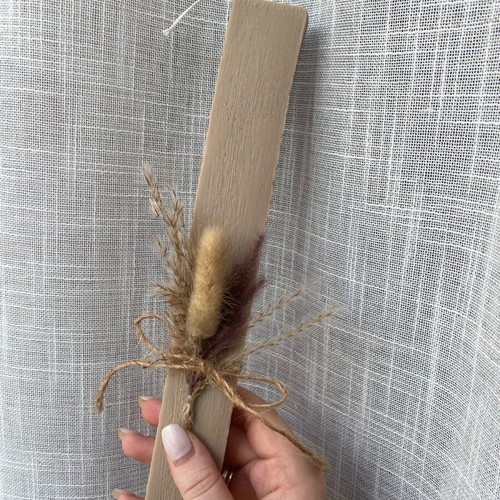 Candle with dried flowers new