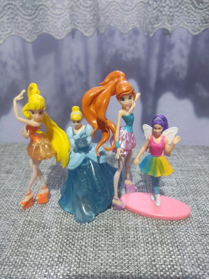 Dolls and figures used from different series and movies