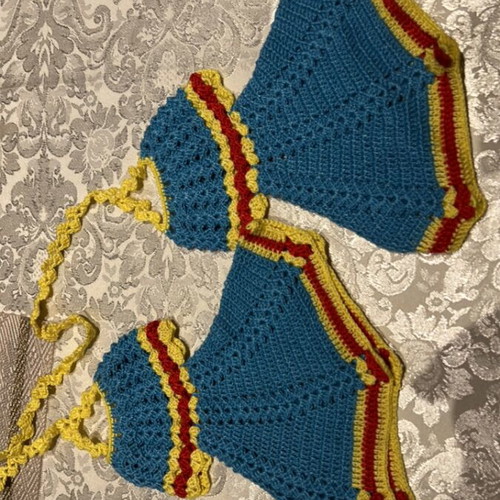 Set of decorative and functional oven cloths, new, 4 pieces