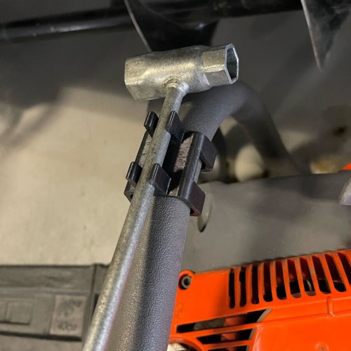 Chainsaw Screwdriver Holder 3D Printed with Hard Plastic and Plexiglass