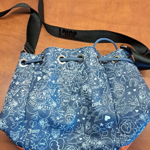 Juicy Couture crossbody bag like new, blue and orange