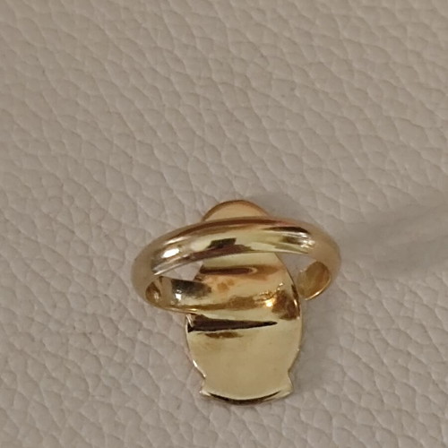 Christian Dior Matryoshka ring vintage, like new, gold metal with enamel