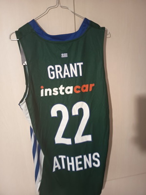 Panathinaikos Grant XL basketball jersey new, authentic
