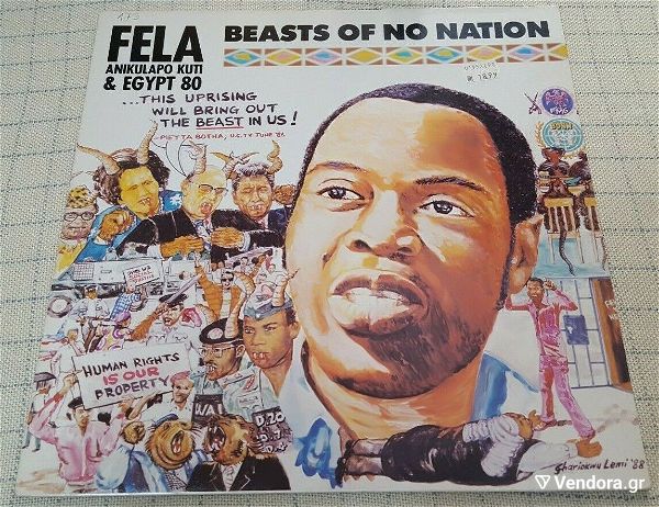  Fela Anikulapo Kuti* & Egypt 80 – Beasts Of No Nation    LP France 1989'