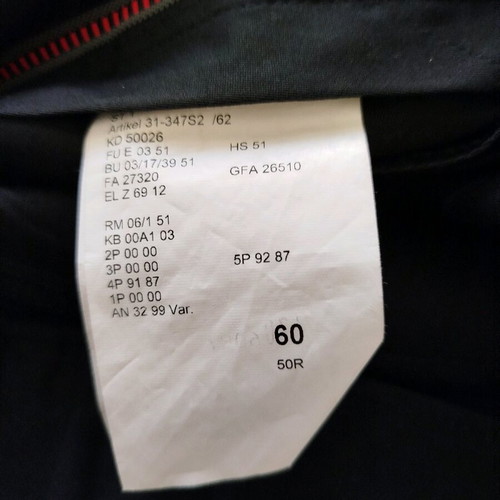 Tom Rusborg suit size 60 like new, dark blue
