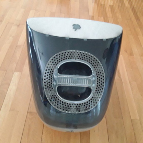 Apple iMac G3 1999 computer used with DVD writer without power cable