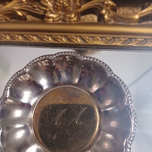 Silver-plated vessel used, weight 30g, 7x2.5 cm