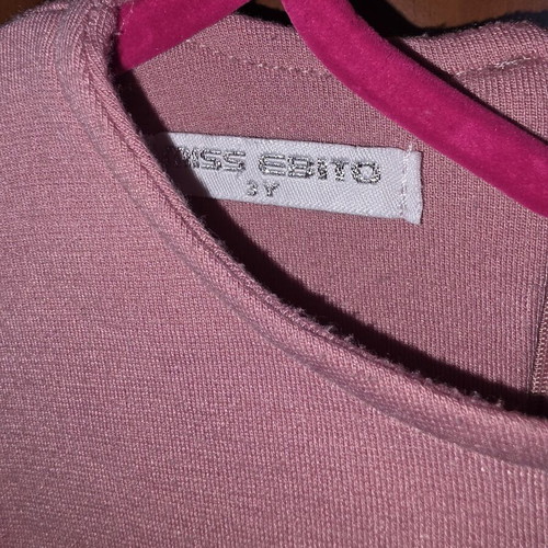 Miss Evita dress for 3-year-old girl like new, pink with satin bow