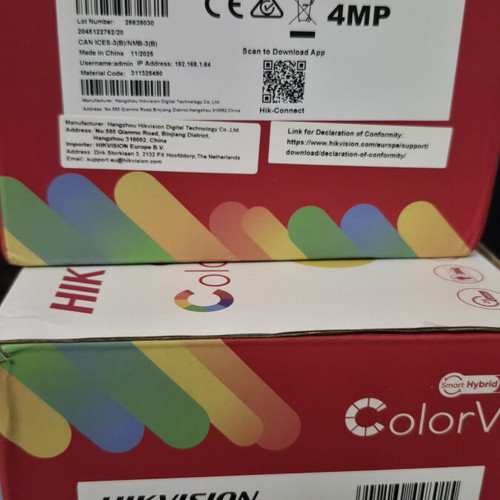Hikvision IP security cameras, color night vision, set