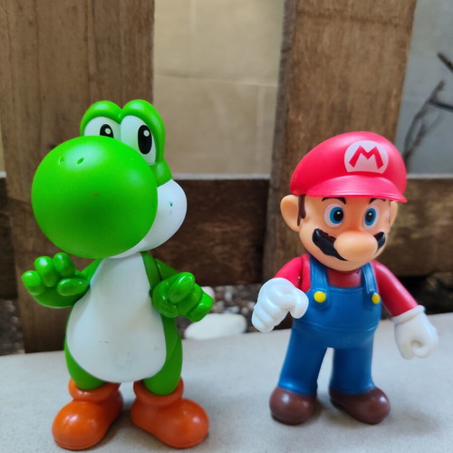 Super Mario & Yoshi figures used, Jakks Pacific 4"