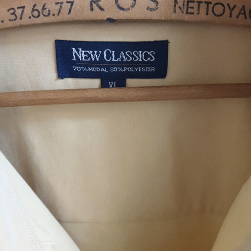New Classics men's shirt XL new, yellow