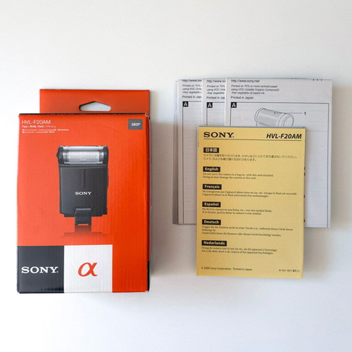 Sony HVL-F20AM external flash like new for Alpha cameras