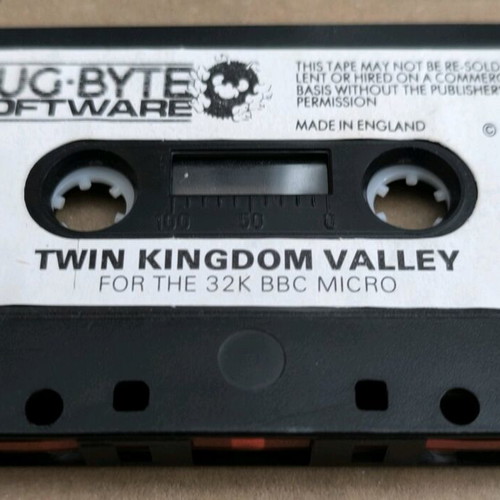 Twin Kingdom Valley BBC Micro cassette like new, complete in box