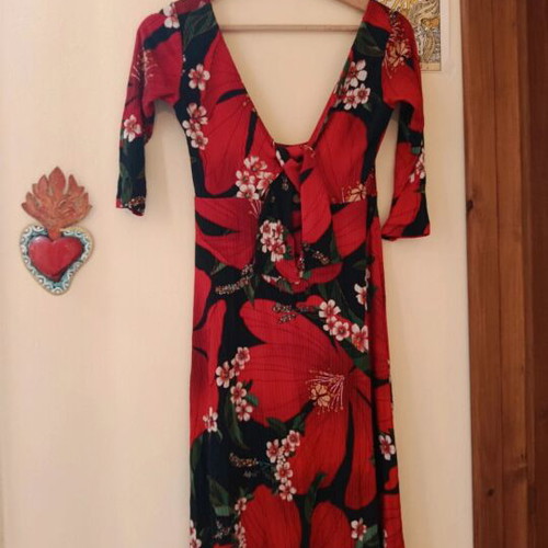 Farm Rio dress with vivid colors, made in Brazil