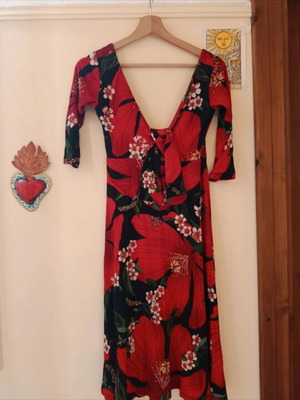 Farm Rio dress with vivid colors, made in Brazil