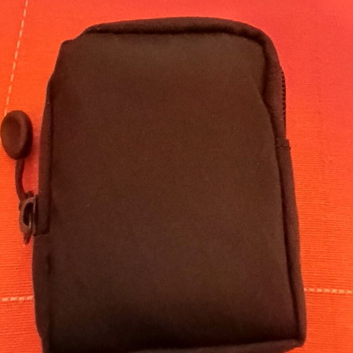 Black wallet new, coin purse with two compartments