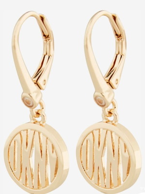DKNY earrings like new, gold color