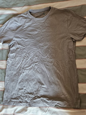 Dressmann grey T-shirt L/XL, 100% cotton