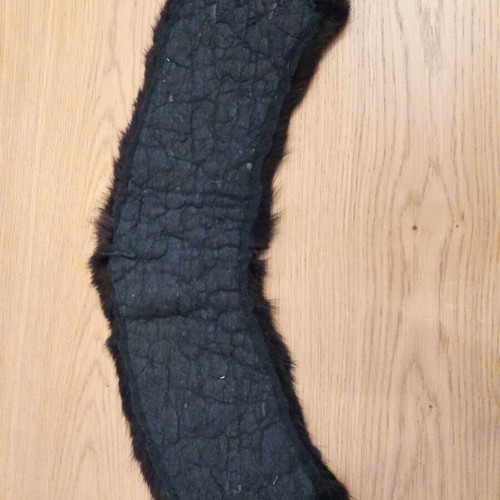 Mink fur collar new black