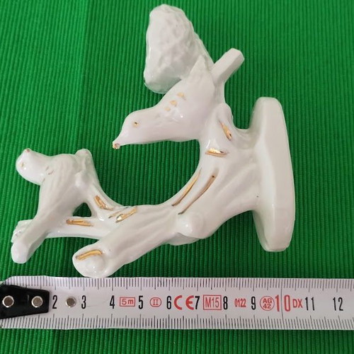 Porcelain decorative figure with birds like new