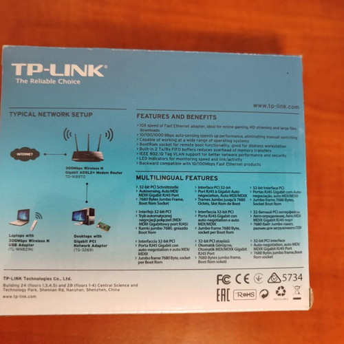TP-LINK 1000Mbps PCI Network Card new