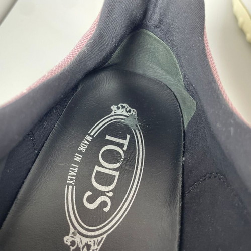 Tod's leather sneakers used, size 38.5, multicolor