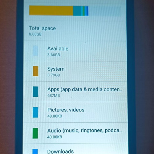 Lenovo Vibe A2020a40 used, black, Android, camera up to 7.9 MPixel