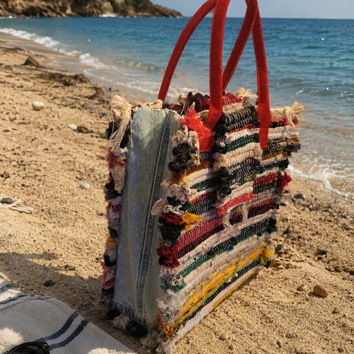 Handmade rag bag new