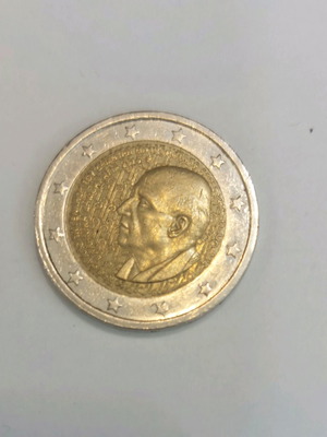 Collectible 2 euro coin 2020 used, 100 years since birth of Dimitris Mitropoulos
