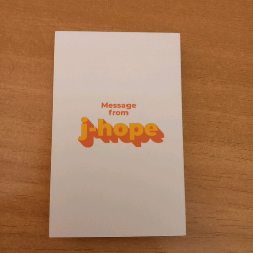 BTS Jhope Message Card Butter like new