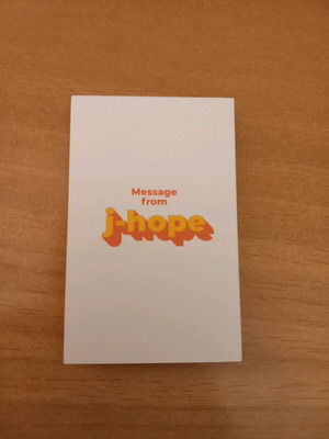 BTS Jhope Message Card Butter like new